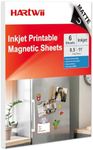 Hartwii 6 Sheets Thick Matte Finish Printable Magnetic Sheets Non Adhesive 8.5 x 11 Inches Perfect for Inkjet Printer Photo