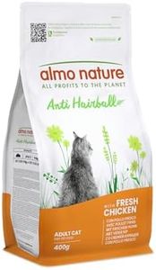 Almo Nature Anti Hairball, Croquettes Chat Adulto avec Poulet Frais | Pack de 400 g