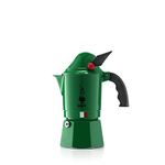 Bialetti Moka Express Alpina Caffettiera in Alluminio, Verde, 3 Tazze