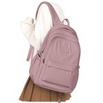 School Backpack for Women Men College High School Bag for Boys Girls Casual Daypack Laptop Backpack Waterproof Bookbag Pink