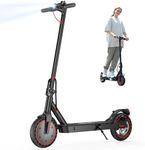 iScooter 2025 Electric Scooter - Max 30 KM/H Speed by 500W Peak Motor, Foldable Commuting E Scooter with 8.5" Tires, Up to 30/25/20 KM Range, Lightweight E-Scooter with Dual Braking System for Teens