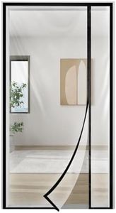 Transparent Thermal Insulated Door Curtain,Reversible Left or Right Side Opening,Screen Door Auto Closer Fits Doors Up to 34" x 80", to Keep Warm in Winter Cool in Summer for Air Conditioner Room