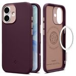 Spigen Nano Pop MagFit Back Cover Case Compatible with iPhone 17 (TPU + Poly Carbonate | Burgundy Bean)