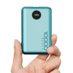 Boult Newly Launched AmpVault v10 Powerbank with 10000 mAh, 22.5W Fast Charging, LED Display, USB & Type C Input/Output, Overcharge Protection, iPhone & Andriod Mobile Power Bank (Powder Blue)