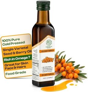 Siberian Green Sea Buckthorn Oil – 250ml Single Varietal Seed and Berry Oil – Extra Virgin Unrefined Cold Pressed Ideal for Cooking Salads Cosmetics Skin Care