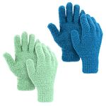 ASTER 2 Pair Winter Microfiber Dusting Gloves,Household Cleaning Gloves Dusting Cleaning Gloves Microfiber Gloves for Men,Women House Cleaning