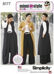 Simplicity Ladies Sewing Pattern 8177 Trousers, Coat, Waistcoat & Jersey Knit Top