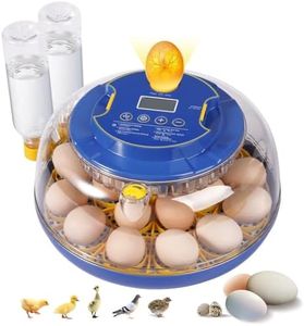 18 Egg Incubators for Hatching Eggs, Chicken Egg Incubator with Automatic Egg Turning and Temperature Humidity Control, 360° Clear View Lid or Home, Farm, Classroom, Hatching Chicken, Duck,Quail,Goose