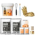 Kraftify Casting Kit for Baby,Hand & Footprint DIY Kit,Molding Clay Powder & Casting Powder for 3D Hand & Foot Impression,Unique Birthday Gift for Kids,New Born Babies,Baby Boy & Girl,Babyshower Gift