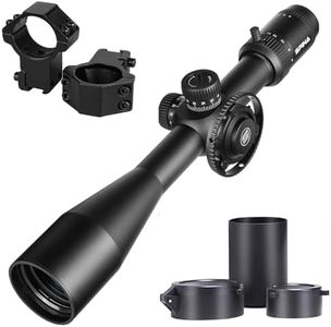 SPINA OPTICS 6-24X50 FFP First Focus Plane Telescopic Colimator Sight Rifle Scope MIL Dot Reticle Hunting Shooting riflescope Optical Sight (with 11mm Rings)