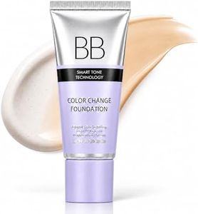 BB Cream, Smart PH Reactance BB Cream Tinted Moisturizer Long Wear, Skin Care Protection Concealer Adaptive Color Change Foundation, Face Makeup for Perfect Cover Finish 1.23 oz, 01 Natural
