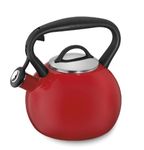 Cuisinart CTK-EOSTRR Valor Porcelain Enamel on Steel Tea Kettle, Red