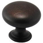 Cosmas 4950ORB Oil Rubbed Bronze Cabinet Hardware Round Mushroom Knob - 1-1/4" Diameter - 25 Pack