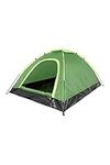 Mountain Warehouse Festival Fun 2 Man Tent - Groundsheet Camping Tent, Water Resistant Outdoor Tent, Easy Pitch, Breathable Sleeping Tent - For Hiking, Summer Festivals Green