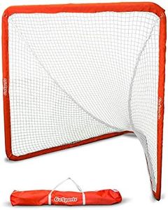 GoSports Regulation 6' x 6' Lacrosse Net with Steel Frame - The Only Truly Portable Lacrosse Goal, Backyard Setup in Minutes