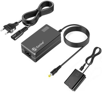 Gonine AC-PW20 Adaptador de Corriente con Pantalla LCD NP-FW50 Kit de acoplador de CC de batería simulada para Sony Alpha A6000 A6100 A6300 A6400 A5100 A7 A7RII A7S ZV-E10 RX10II III IV NEX3 / 5/6/7
