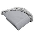 Furhaven Replacement Pet Bed Cover - Plush Long Faux Fur Round Ultra Calming Deep Dish Cushion Washable Donut Dog Bed Cover, Misty Gray, Jumbo (X-Large)