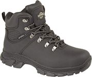 NORTHWEST TERRITORY TESLIN Mens Black Waterproof Leather Hiking Boot (UK Mens Size 11)