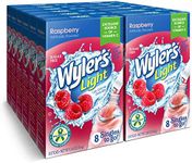 Wyler's Light Singles to Go Powder Packets, Water Drink Mix, Raspberry, 0.41 Oz (Pack of 12)