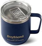 VAHDAM Boyfriend Mug (300ml/10.1oz) Royal Blue Reusable Tea & Coffee Mug |18/8 Stainless Steel, Vacuum Insulated Travel Tumbler Cup | Carry Hot & Cold Beverage | Boyfriend Gifts