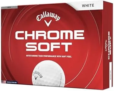 Callaway Golf Chrome Soft 2026 Golf Balls(White,One Dozen)