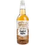 Skinny Food Co English Toffee Syrup For Coffee 1L - Sugar Free Coffee Syrups - Zero Calorie Toffee Nut Syrup For Tea, Hot Chocolate, Fruit, Baking, Protein Drinks - Vegan-Friendly, Gluten-Free