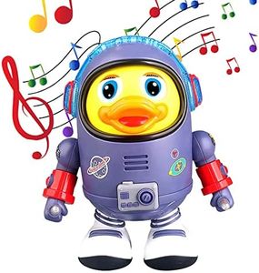 12-18 Months Old Baby Toys, 1-Year-Old boy Baby Toys, 1-3 Year Old Space Duck Dance Music Toys, Crawling Toys, Suitable for 6-12 Months Old Babies, Gifts for 1-Year-Old Boys and Girls