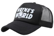 Generic Wayne’s World Cap Adjustable Hat Mesh Hat Headwear Hats Baseball Caps Casual Cap Cotton Sunhat Black, Black, One Size