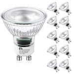 Mastery Mart GU10 [50-Watt] [Dimmable], Spotlight Led Bulbs, 5000K Daylight White, Beam Angle: 40°, E26 Base, 400 Lumens, CRI 80+, Energy Star, UL Listed, 5.5W [50W Equivalent]- (10 Pack)