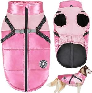 Oslueidy Abrigo de Perro de Invierno,Ropa de Mascota Impermeable Chaqueta de Perro Caliente Chaleco de Perro de Mascota Traje de Perro a Prueba de Viento Ropa de Perro