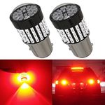 JSVSAL (pack of 2 1157 566 7225 BAZ15D P21/4W s25 High/Low beam 900Lumens Super Bright 1157 3014 78-EX Chipsets led bulb for Back Up Reverse Lights,Brake Lights,Tail Lights,Rv lights,Red,DC9-30v .