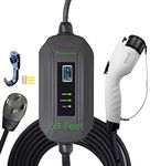 PRIMECOM Level 2 EV Charger 220/240V, 16A, 30ft & 50ft, Portable EVSE Electric Vehicle Charging Cable Compatible with Bolt Volt Leaf BMW i3 Fiat 500e Clarity NIRO Prius (50 Feet, 14-30P)