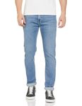 Marks & Spencer Men's Slim Jeans (60580369018_Grey Blue_2XL)