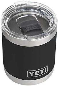 YETI Rambler 10 oz Lowball, Vacuum Insulated, Stainless Steel with MagSlider Lid, Black