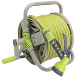 Neptune Simplify Farming Retractable Garden Hose Reel | Secure and Stable Hose Pipe 15 Meters | with 7-Patterns Spray Nozzle | Compact Design for Effortless Storage and Transport - Small