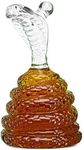 Snake Whiskey & Wine Decanter King Cobra Snakes Liquor Decanters - Snake Bottle 500ml - The Wine Savant Snake glass decanter, Coiled Snake Holder Ornament Home Decoration - Hold Any Liquod