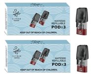 Elf Bar Mate 500 Refillable Replacement Pods Pack of 6 - (1.2ohm) No Nicotine