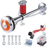 RUPSE 150DB Air Horn, Car Horn with Light, Super Loud Train Horn, Air Horn 12v with Compressor, Airhorn for All 12 V Vehicles and Motorcycles
