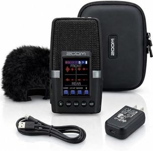 Zoom H2essential Multi-Mic 32-Bit Float Handy Recorder Bundle with APH-2e Accessory Pack with Hairy Windscreen, Padded Shell Case, AC Adapter, & USB C-Cable (H2e + APH-2e Accessory Pack)
