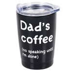 Enesco 6006269 Our Name is Mud Parentheses Dad's Coffee Stainless Steel Tumbler, Black