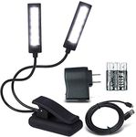Lumiens Brooklyn - Music Stand Light Clip On - LED Musician Lamp for All Music Stands, Pianos, Orchestra Pits, Work Tables, Desks, and More - #1 Among Music Stand Lights - AAA Battery Powered