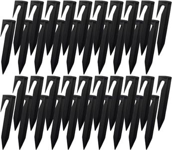 GAIVEK 100 Pcs Lawn Mower Ground Staples, Landscape Edging Stakes, Multifunctional Plastic Yard & Garden Stakes Anchors Plastic Pegs for Installation Boundary Wire and Robot Lawn Mower