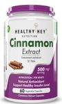 HealthyHey Cinnamon Extract 10:1 Ratio - Support Healthy Glucose Levels -60 Veg. Capsules