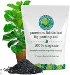 Fiddle Leaf Fig Plant Resource - Premium Fiddle Leaf Fig Potting Soil for Fast Growth - Houseplant & Indoor Plant Soil - Organic Potting Mix, Large Bag, No Fertilizer - Great Drainage
