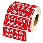 Not for Resale Stickers 1 x 2 Inch 
