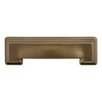 Hickory Hardware 1 Pack Solid Core Kitchen Cabinet Pulls, Luxury Cabinet Handles, Hardware for Doors & Dresser Drawers, 3 Inch & 3-3/4 Inch (96mm) Hole Center, Veneti Bronze, Studio Collection