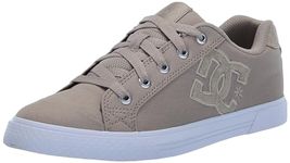 DC Women's Chelsea Low Skate Shoe, Espresso/Taupe, 7.5