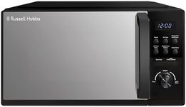 Russell Hobbs 25L 4-in-1 Digital Combination Microwave with Air Fryer Function, 10 Auto-Cook Settings, 900W with 5 Power Levels, Easy to Use, Defrost Setting, Black, RHMAF2506B