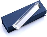 BTSKY 6"/150mm Crystal Optical Glass Triangular Prism for Physics Teaching Light Spectrum Sunlight Reflect Best Optical Spectrum Glass for Photography