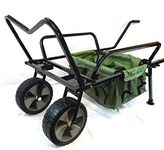 Bison Heavy Duty Two Wheel Fishing Barrow Trolley with Barrow Bag